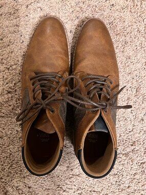 Mens Sonoma Vitalize by Ortholite Brown Dress Shoes Boots Size 9.5